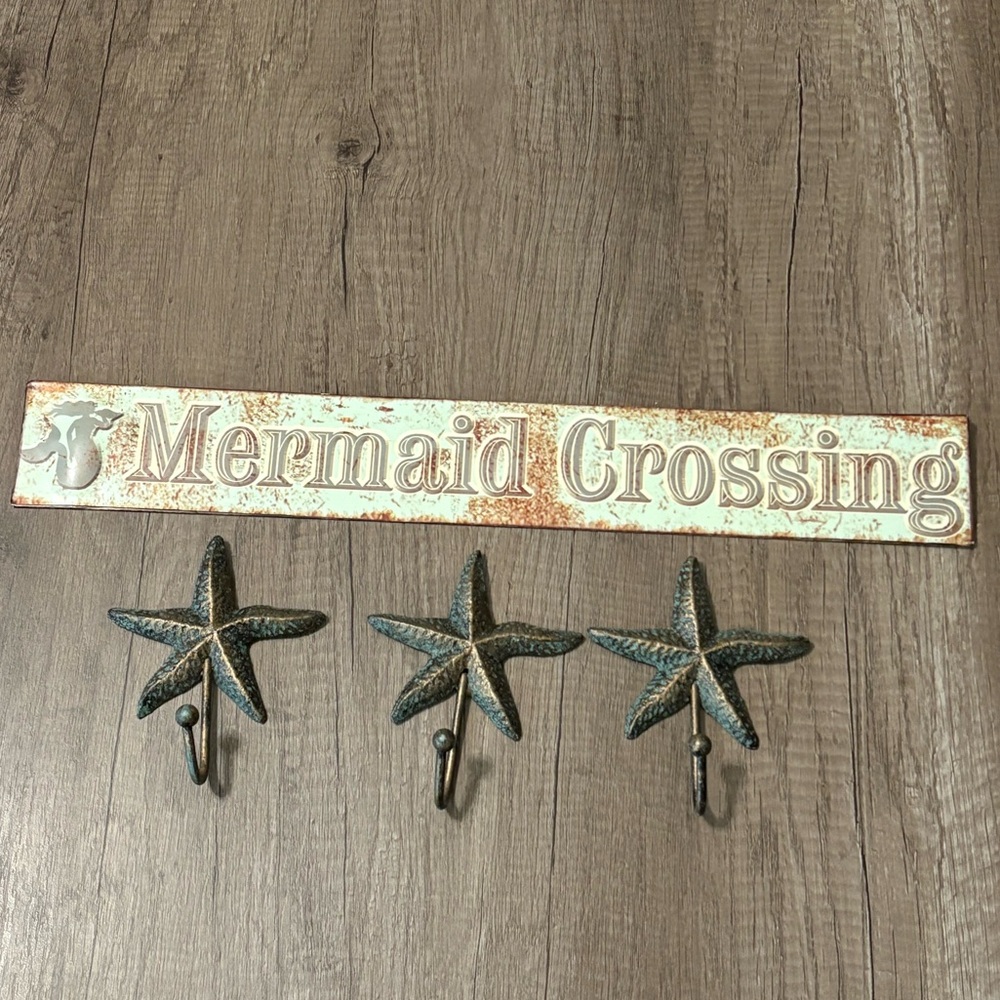 Rustic Mermaid Bathroom decor